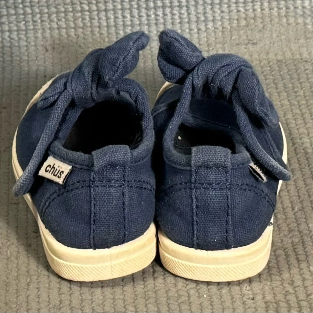 Chus Athena Velcro‎ Mary Jane Shoes Navy Blue Toddler Size 5C US 21 EU